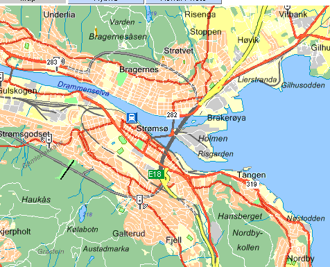 Drammen Havn og bil/baneterminal er dels adskilt Speditørene har dels areal ved bil/baneterminal og i havnen Logistikk/lager/ transport-funksjoner utvikler