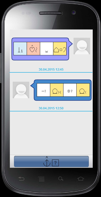 3.5.1.3.3 Modulbeskrivelse Prototypen vi har utviklet har bevist at det er mulig å bruke smarttelefonen til blissymbolspråk.