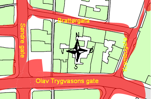 KAPITTEL 7. TESTPLAN 7.2 Del 2 - Teppemåling i ett kvartal I del 2 gjøres det målinger på et stor antall lokasjoner innenfor ett kvartal i Trondheim sentrum.