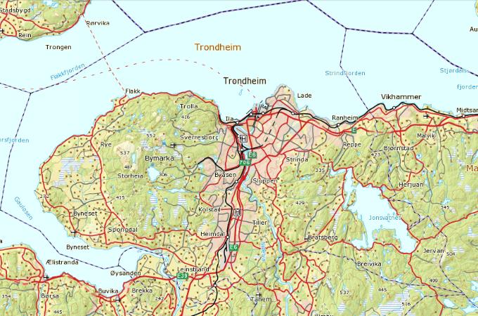 Den står for 85 % av importen til og 65 % av eksporten fra landsdelen. Figur 2.