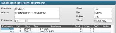 Kundebestillinger Du kommer da til et bilde som viser til hvilke leverandører det
