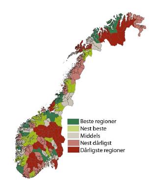 En konkurransedyktig region, men Trondheim har en utfordring Fire midt-norske