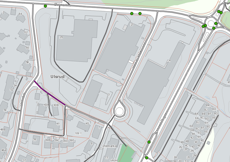 6 (12) JOHN G. MATTESONS VEI 4 2.2 Trafikkavvikling Det er relativt stor trafikkmengde i Hellerudveien og i General Ruges vei, da disse er en del av ytre ringvei og grenser mot Østmarka.