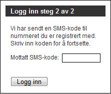 Kapittel 6. Endelig løsning 6.2.1 Logg inn-skjermene Figur 6.1 og Figur 6.2 viser logg inn-skjermene.