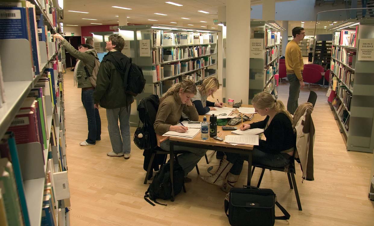 Illustrasjonsfoto (fra Høgskolen i Bodø): Erling Bergan Bibliotekets rolle Full integrering av biblioteket under hele kurset ble satt som mål, og biblioteket ble nevnt spesifikt i