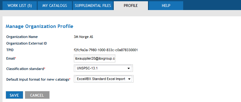 1.5 Profil Denne menyen viser brukerdetaljer som e-postadresse og standard-innstillingene til din organisasjon.