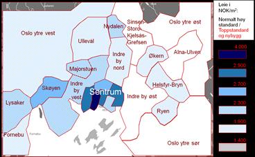 Markedskommentar Kilde: Akershus Eiendom per andre kvartal 2012. Leiemarkedet Ledigheten i kontormarkedet i Oslo per starten av andre kvartal 2012 lå på 7 %, uendret fra årsskiftet.