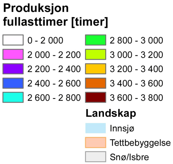 På Middagsfjellet kan man se for seg cirka 3-4 møller á 2 MW. 2) Sørvikfjellet (607 moh) ligger rett sør for Middagsfjellet. Området har, ifølge vindkartet, tilsvarende vindforhold som Middagsfjellet.