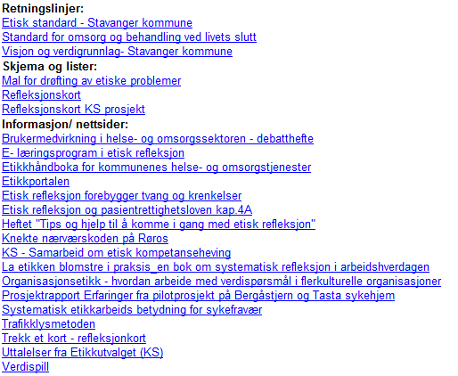 Rogaland Revisjon IKS Figur 2 Samleside for etikkarbeid (Hentet fra kommunens kvalitetssystem på intraweb 25.04.13) Kort om varsling (Vi kommer tilbake til dette senere i undersøkelsen).