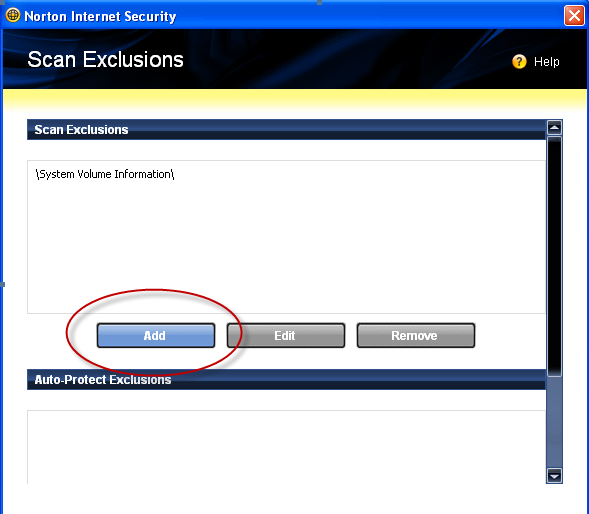 Sette unntak i Symantec/Norton Internet Security I Norton Inernet Security settes unntak for NeptuneMenu.