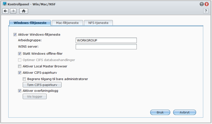 Kapittel Sette opp fildeling Kapittel 7: 7 Fildeling er en av Synology DiskStations hovedfunksjoner.