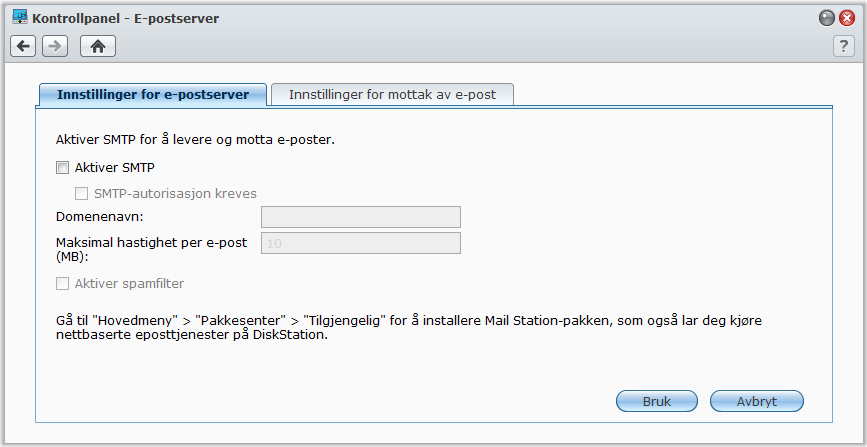 Endre alternativene for HTTP-tjenesten Brukerveiledning for Synology DiskStation Klikk på kategorien HTTP-tjeneste-kategorien i Kontrollpanel > Webtjenester.