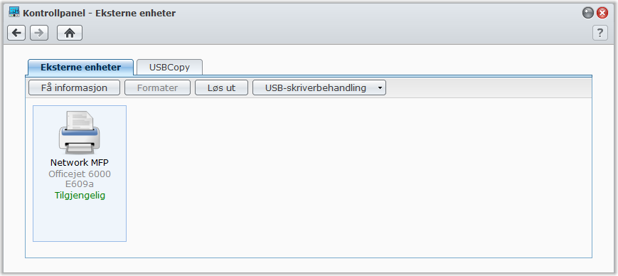 Merk: For mer informasjon om installering av pakker for Synology DiskStation Manager, se "Kapittel 11: Oppdage forskjellige programmer med Pakkesenter" på side 97.