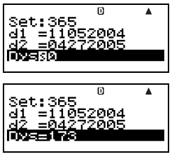 Merk Du kan spesifisere enten måned, dag, år (MDY) eller dag, måned, år (DMY) som datoen input format. Se «Date Input"-innstillingen under "Konfigurasjon Innstillinger" (side E-16).