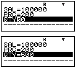 Setting av Verdier No. Skjerm Navn Verdier brukt i eksempel SAL Salgsbeløp kr.100000 PRC Salgspris kr.200/enhet QTY Salgsmengde 500 enheter VC Variabelkostnad kr.15000 VCU Variabel enhetskostnad kr.