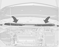 Klimastyring 141 Vedlikehold Luftinntak Luftinntaket i motorrommet foran frontruta må holdes åpent for å sikre lufttilførselen. Fjern eventuelt løv, smuss eller snø.