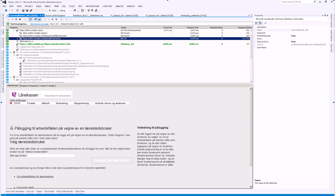 Bruksområder Manager Manuell test planer spesifikasjon data (parametre i spesifikasjonene) gjennomføring Bugregistrering og retesting