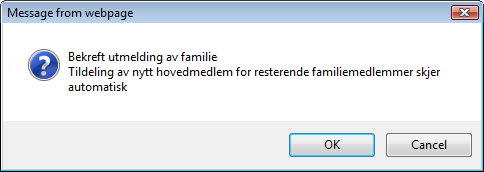 Etter koblingen av familiemedlem, vil familiemedlemsskapet vises på alle familiemedlemmene 6.