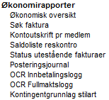 8.2 Posteringsjournal I løsningen er det laget en posteringsjournal (samlebilag til regnskap) som kan kjøres så ofte man vil.