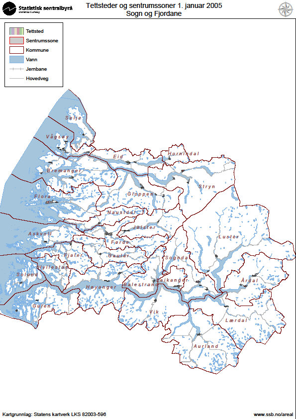 Sogn og Fjordane Nr Kommune Folketall 1.