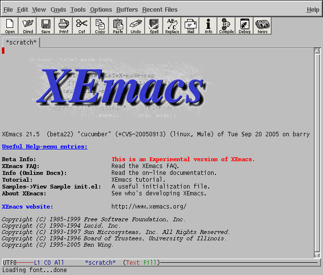 Emacs 170 Utvidelsesspråket var Mocklisp som hadde en syntaks som lignet på Lisp. GNU Emacs Gosling Emacs var proprietær programvare i 1984.