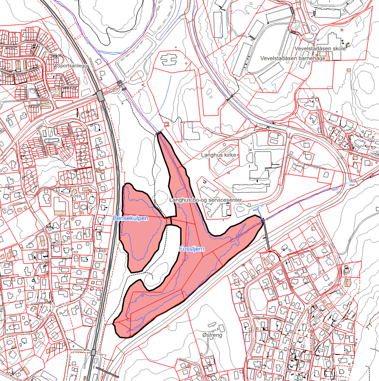 2.7 Naturmangfold Fosstjern og Bensekulpen er registrert som svært viktige naturtyper (se naturtypens avgrensning i kart