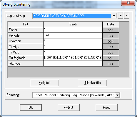 Ver merksam på spesielle reglar: For elevar som har IOP; sjå Brukerhåndbok Extens, side 64-66 (Spesialundervisning). Sjå nye reglar for føring av spesialundervisning på vigoiks.