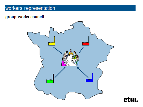 Arbeidstakerrepresentantene kan enten velges direkte eller utnevnes av de fungerende arbeidstakerrepresentasjonene. De disponerer enten over en stemme eller de har observatørstatus.