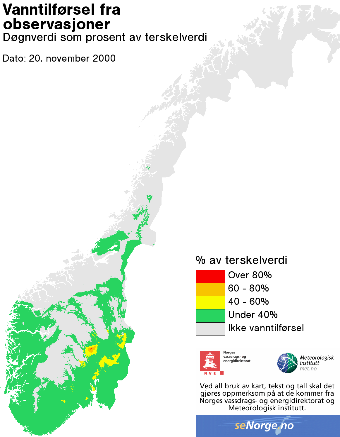 Hydrologisk situasjon 20.