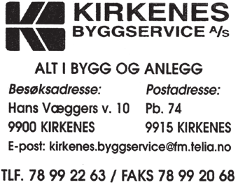 8 9 A LTA Markedsgata 3, 9500 Alta Pb. 1448 Sentrum, 9506 Alta Tlf. 982 18 920 A LTA Tel. 92 89 62 02 B ÅT S FJ O R D Markveien 45, 9500 Alta - Tlf. 78 45 09 00 www.altakraftlag.