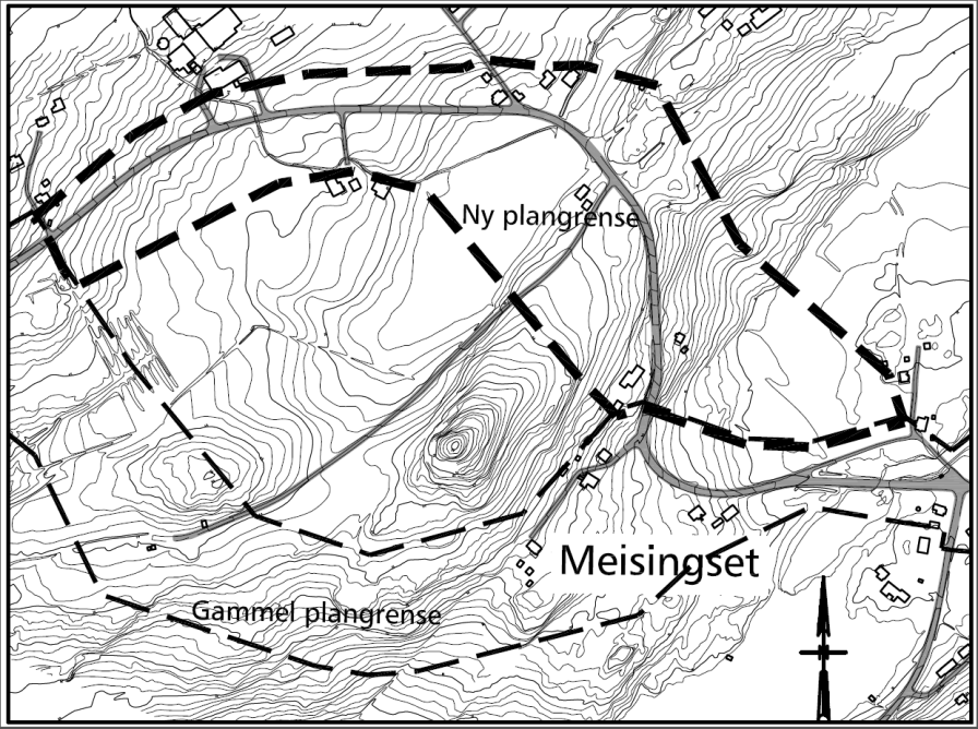 1 INNLEDNING 1.1 Planområdet Planområdet omfatter en vel 9 km lang strekning langs riksveg 70 fra Meisingset til Saghøgda i Tingvoll kommune. FIG. 1.1.1 PLANOMRÅDET DET BLE MELDT OPPSTART PÅ I DESEMBER 2012.