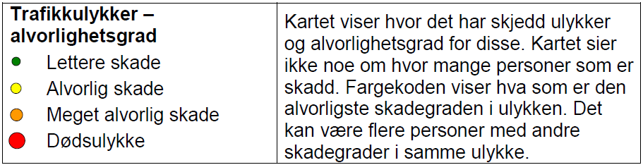 708 (fra E6 til Ånøya) er de mest ulykkesbelastede strekningene i Melhus kommune. 4.