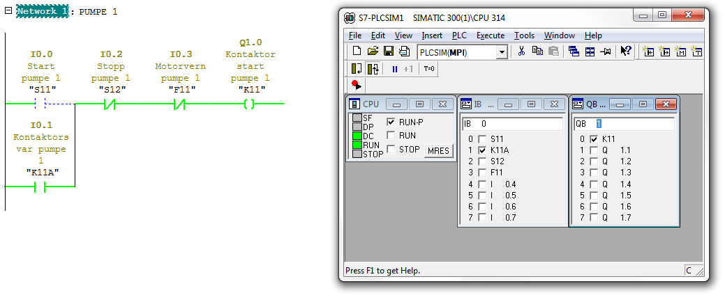 3.5.5 Simulator Mange programvarer for PLS har en innebygget simulator som gjør det mulig å teste ut PLSprogrammet på en PC før det lastes ned i PLS'en.