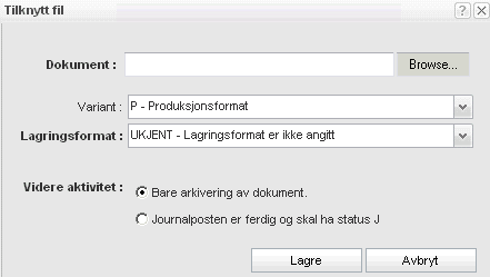 i registreringsfasen) være R. Dokumenter med Status R reservert/konsept er ikke ferdige og kommer derfor heller ikke på postlista.