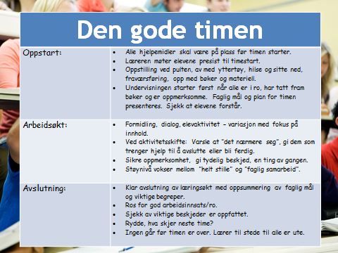 For å få til dette har vi noen husregler som alle skal kjenne til Bruk litt tid til å snakke om viktige punkter som handler om hvordan vi skal ha det på skolen både i fellesområdet og i opplæringen: