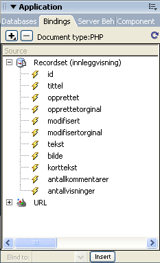 Utvikling av dynamiske websider 8 Angi 1 som testverdi for parameteret innleggid.