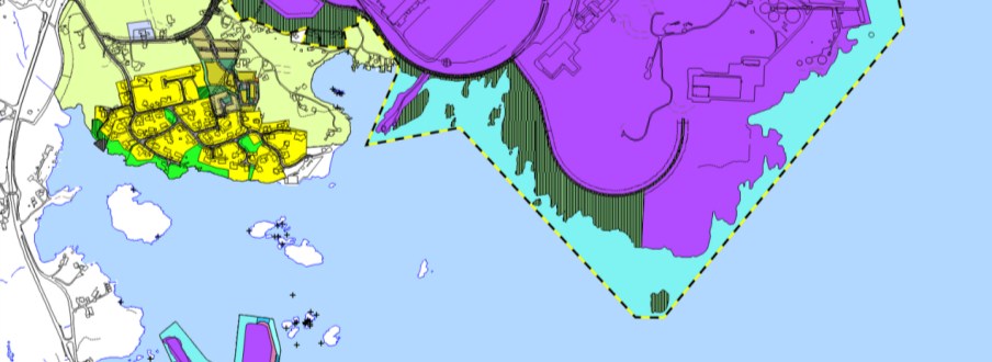 3 Overordnede føringer og gjeldende planer Figur 3-1: Utsnitt av kommuneplanens arealdel i Karmøy.