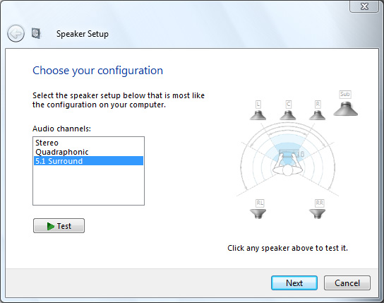 Konfigurere innstillinger for lydutgang Konfigurere lydutgang via et høyttalersystem Etter at du har koblet et høyttalersystem til DAV Center, følg trinnene under for å konfigurere lydutgang: 1.