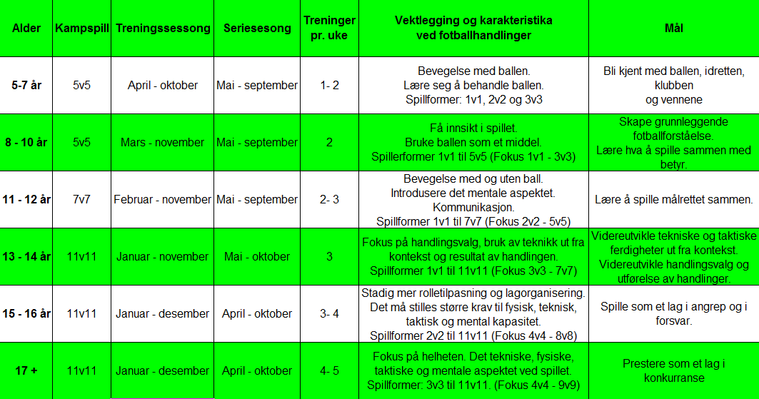 4.0 Hva skal vi lære? Spillet stiller alle spørsmål, og gir alle svar. I dette kapitlet går vi inn i materien, og bryter ned kapittel 3 til å gjelde de ulike aldersnivåene.