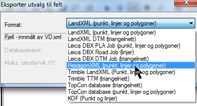 Dette er et format som brukes mot Leicautsyr og gir muligheter der en eksporterer ut alle