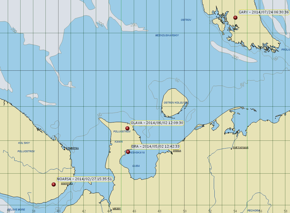 diagnostiske dataene ikke tyder på at denne var i aktivitet/bevegelse (Figur 3). «Eira» sin satellittsender varte til 02.05.2014, og totalt hadde denne en levetid på 1034 dager.