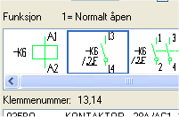 16.12.2008 112 Skjema/Automasjon Plassere hjelpekontaktene til kontaktorene 1 Velg (Tegn symbol) fra verktøyboksen.