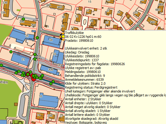 Ulykker på kommunale veger Alle trafikkulykker med personskade er allerede registrert i NVDB, også på det kommunale vegnettet.