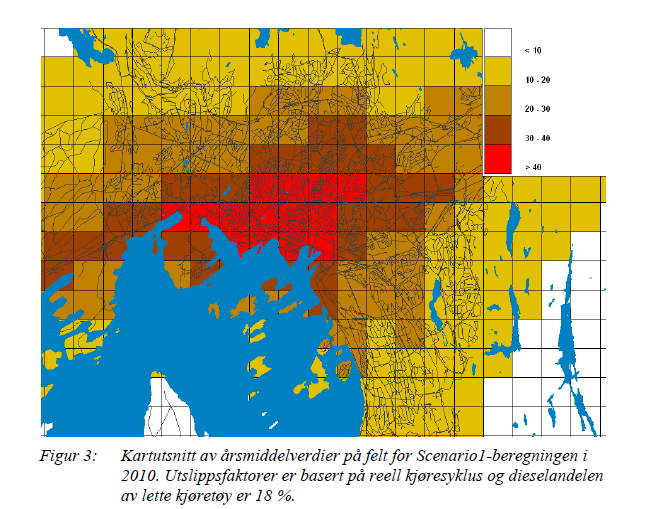 KILDE: «NO2-BEREGNINGER FOR 2010 OG 2025 I