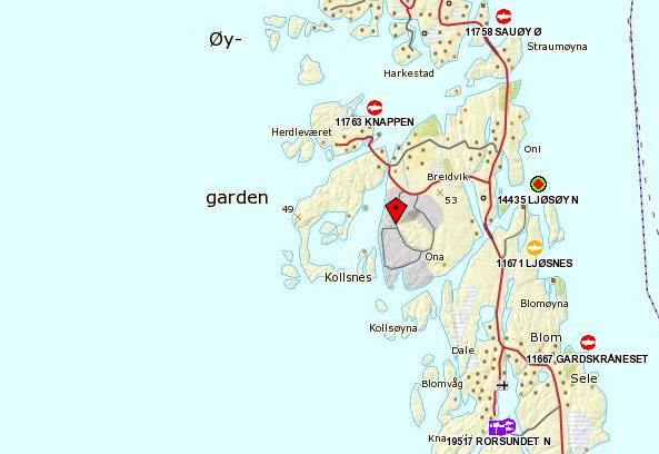 8.7.4 Akvakultur De oppdrettsanleggene som finnes i området rundt Kollsnes ligger alle i så god avstand og så godt skjermet i forhold til landfall av kraftkabelen fra Hild at det ikke forventes at