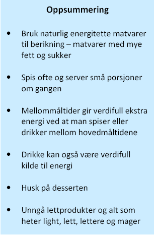 Oslo kommune Helseetaten Praktisk energi- og proteinberikning Trinn for trinn en hurtigveileder for deg som skal holde kurs for kolleger Hensikt med hurtigveilederen Denne hurtigveilederen er et