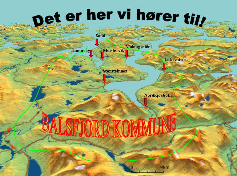 2.0. Presentasjon av kommunen Balsfjord kommune har ett variert landskap med areal på 1493 kvadratkilometer.