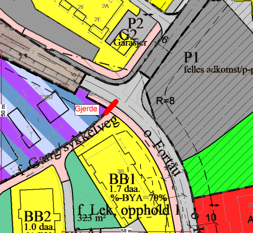 Vurdering: Innholdet i klagen berører forhold som er utenfor planområdet til detaljreguleringen for Reinsholm sør.