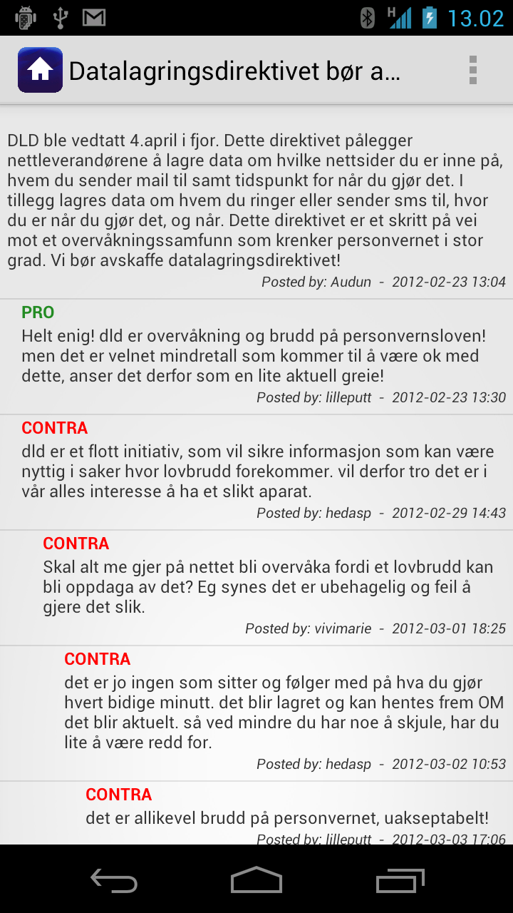 Debator 2 Hierarkisk med