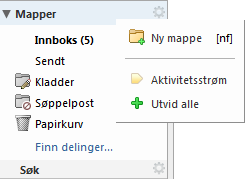 E-post som muligens er useriøs e-post, men som ikke helt sikkert kan bestemmes, havner i denne mappen. Du kan se gjennom disse meldingene og flytte eller slette dem.